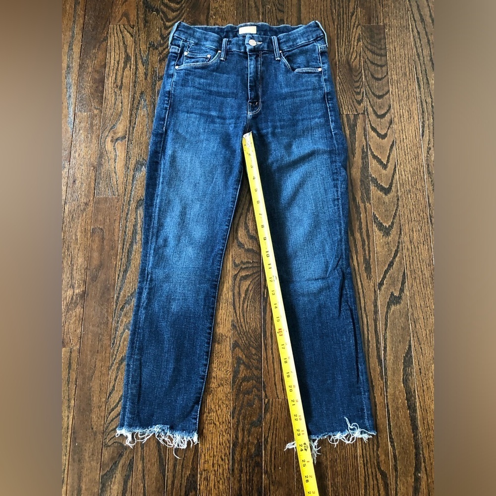 MOTHER Women’s 26 Looker Ankle Fray High-Rise Skinny Jeans - Girl Crush - EUC! - Picture 9 of 15